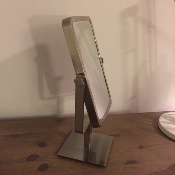 Bathroom Mirror Rectangular Vanity Brushed Nickel - Picture 3 of 4